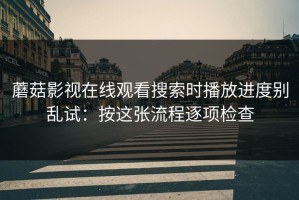蘑菇影视在线观看搜索时播放进度别乱试：按这张流程逐项检查