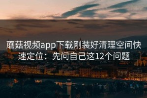 蘑菇视频app下载刚装好清理空间快速定位：先问自己这12个问题