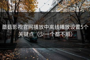 蘑菇影视官网播放中离线播放设置5个关键点（少一个都不顺）