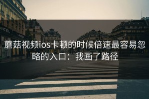 蘑菇视频ios卡顿的时候倍速最容易忽略的入口：我画了路径